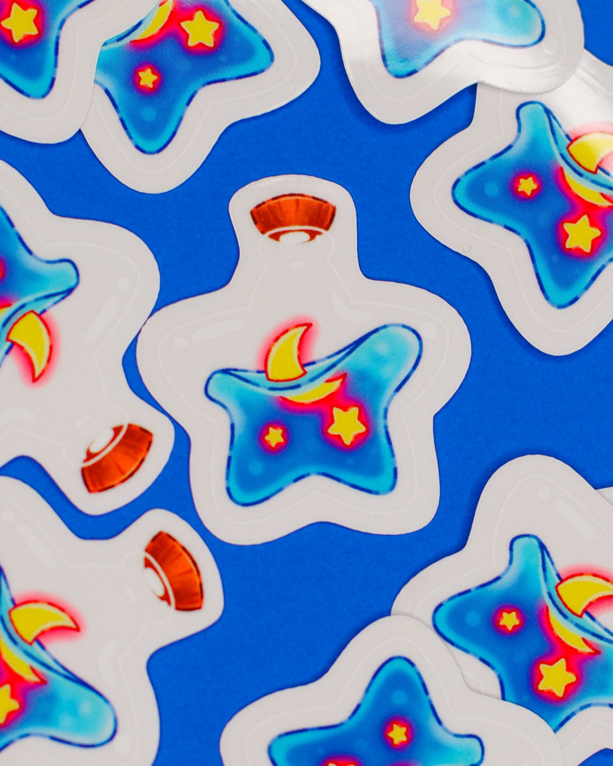 Star and Moon Magic Potion Sticker