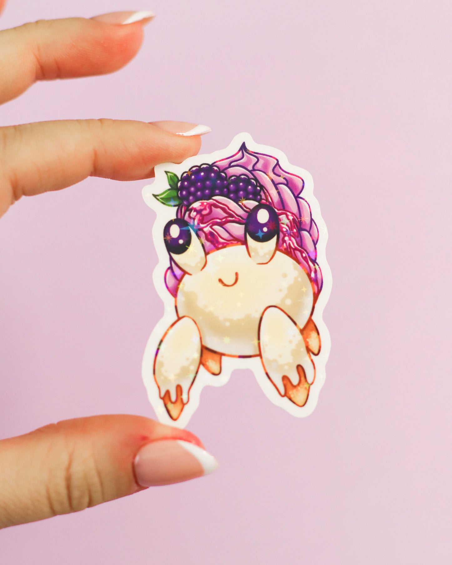 Blackberry Dessert Hermit Crab Sticker