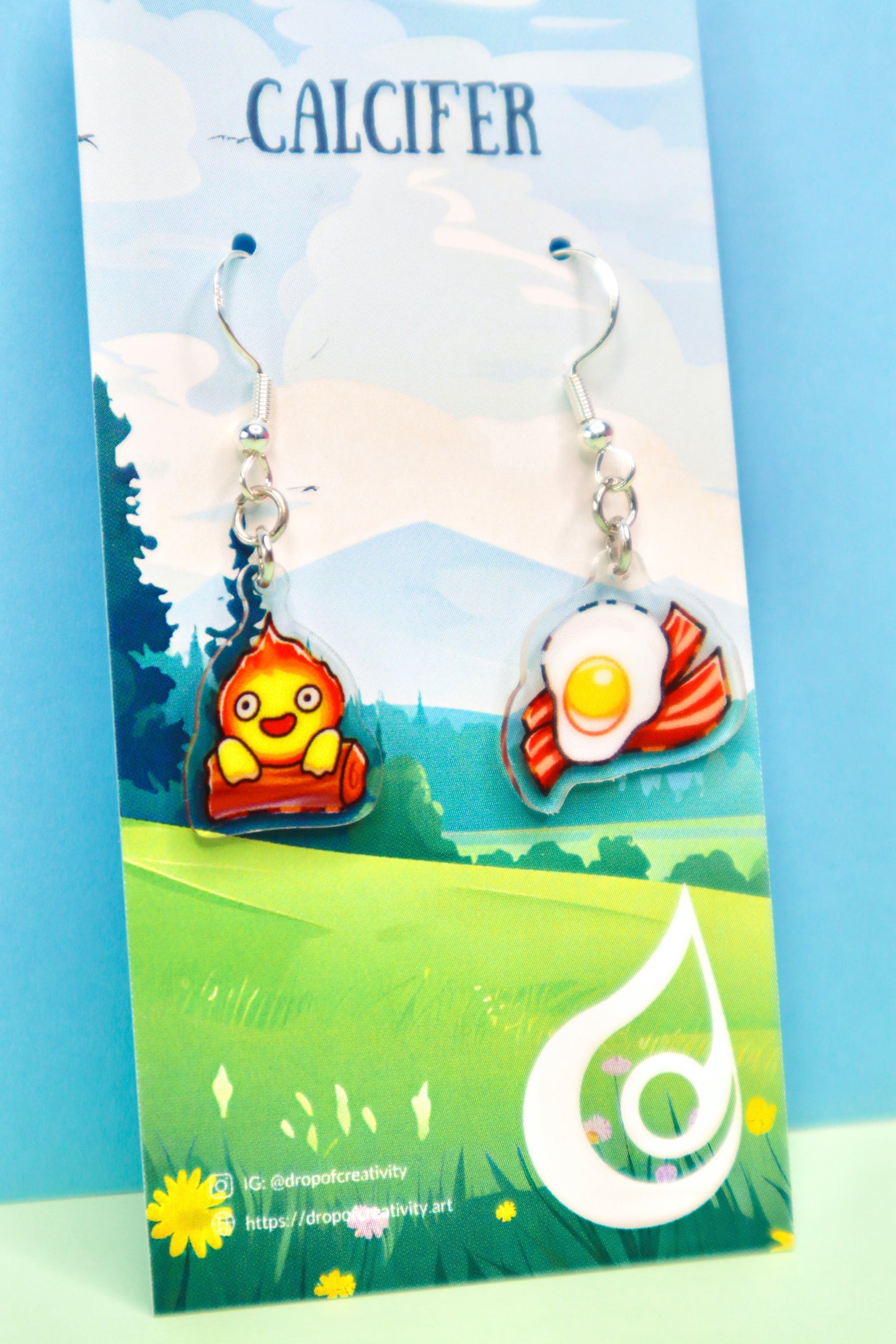 Calcifer Earrings