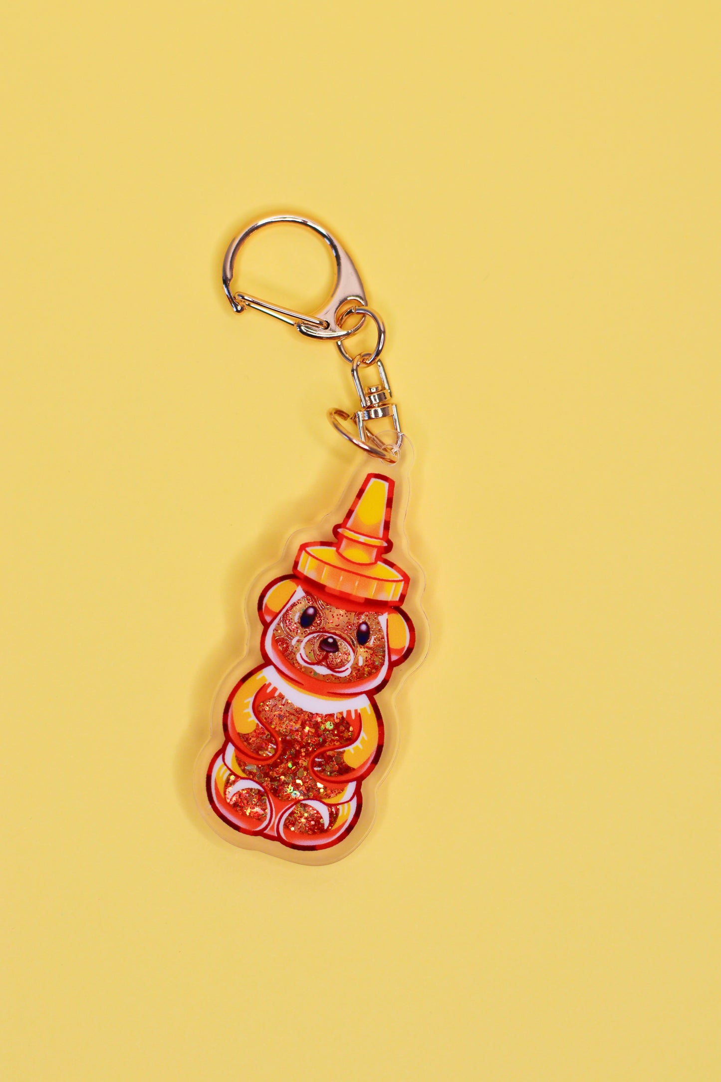 Honeybear Liquid Keychain