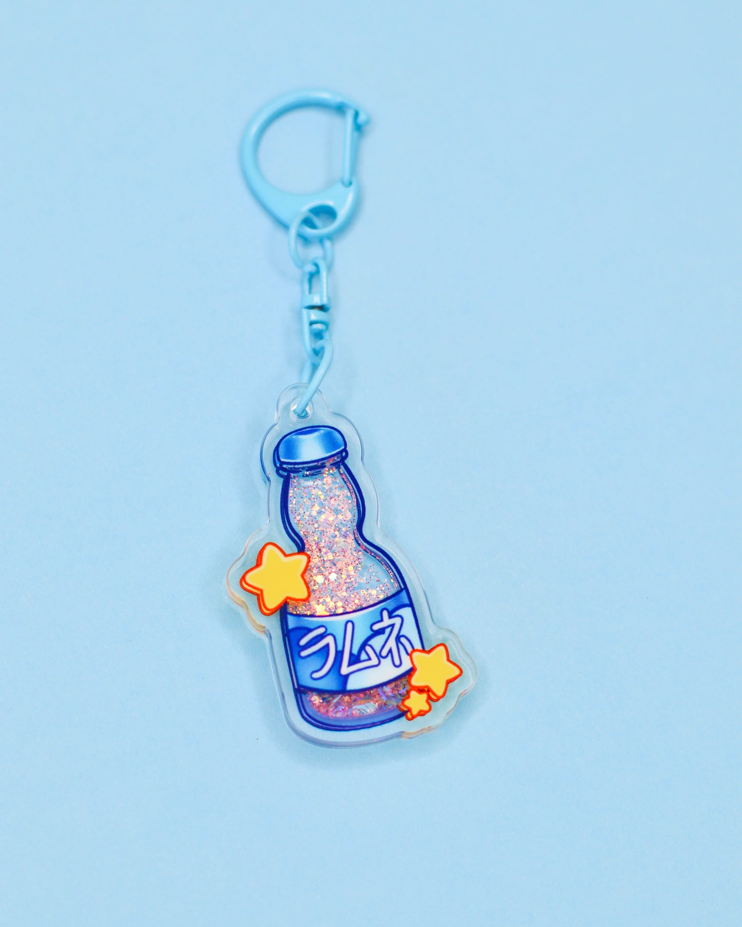 Ramune Soda Liquid Keychain