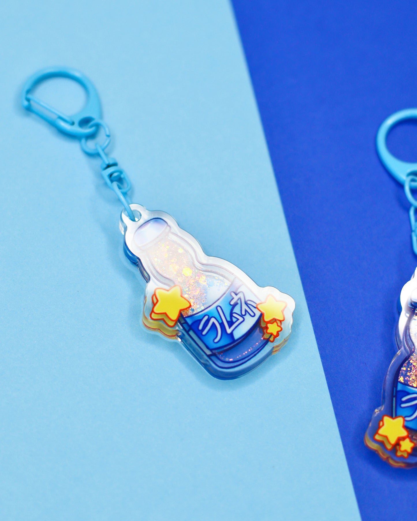 Ramune Soda Liquid Keychain