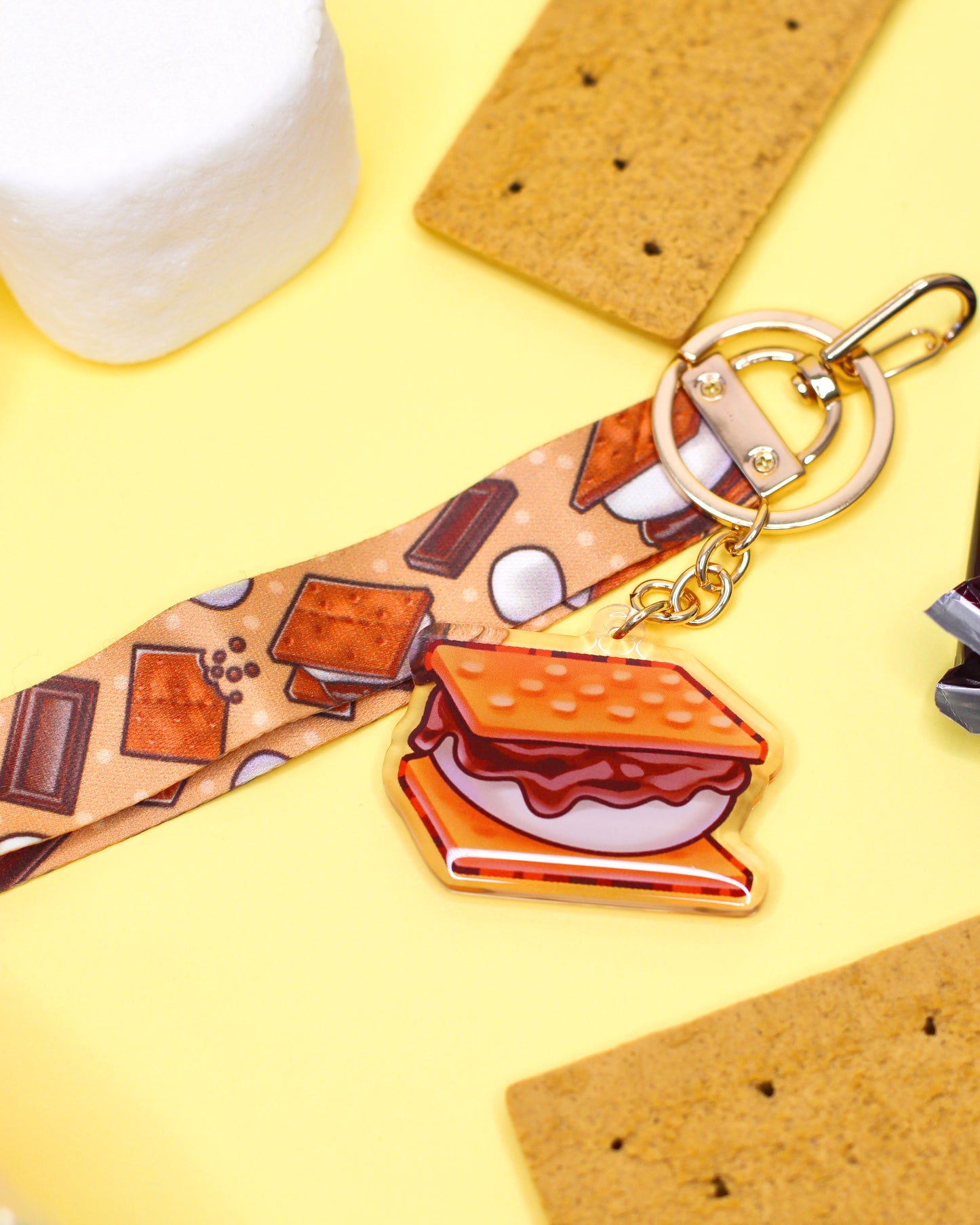 S'more Keychain and Lanyard