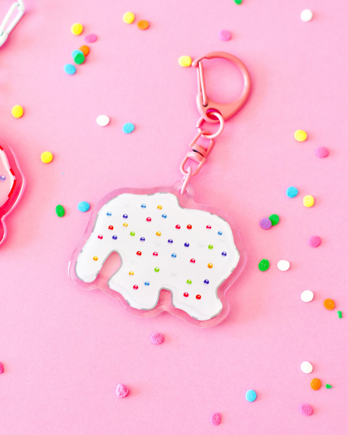 Frosted Animal Cookie Keychains