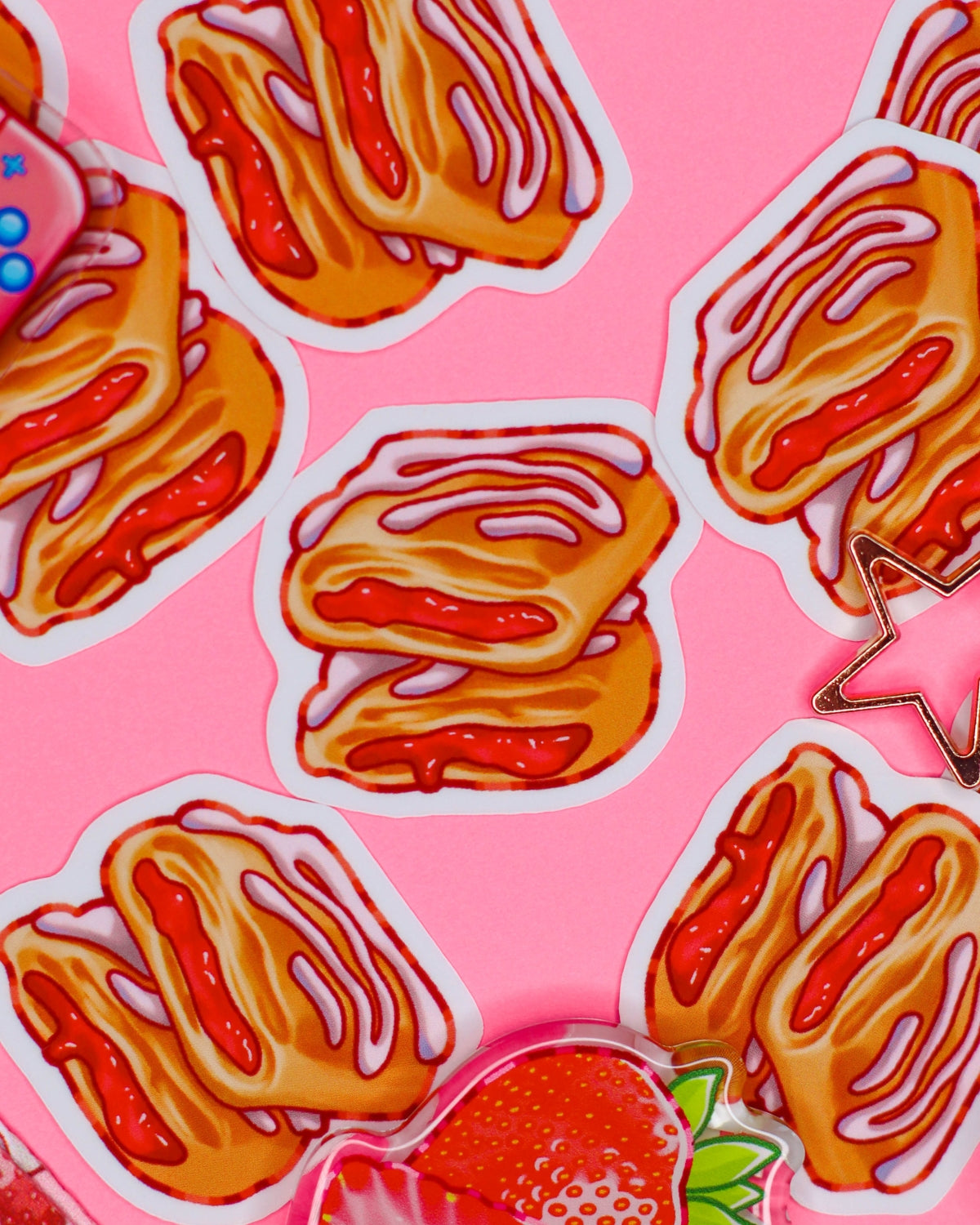 Strawberry Toaster Strudel Sticker