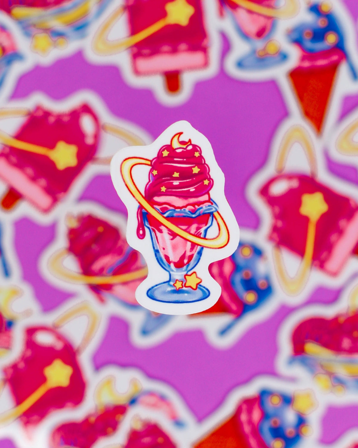 Space Ice Cream Stickers