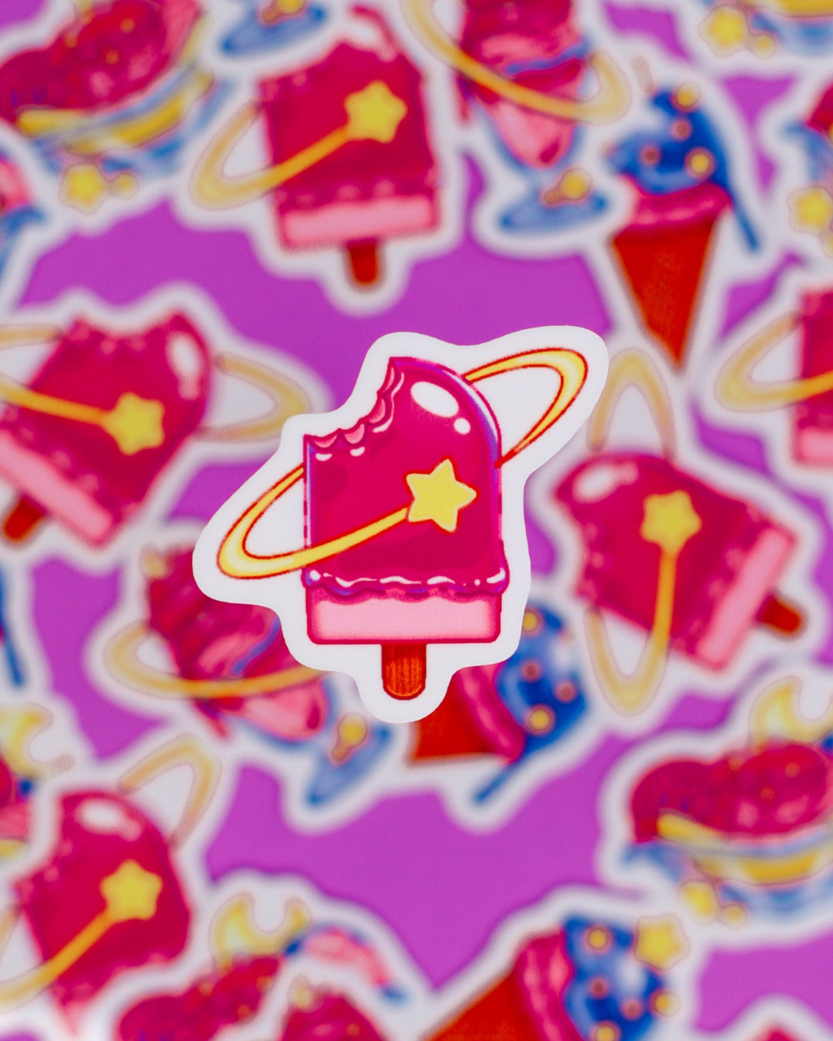 Space Ice Cream Stickers