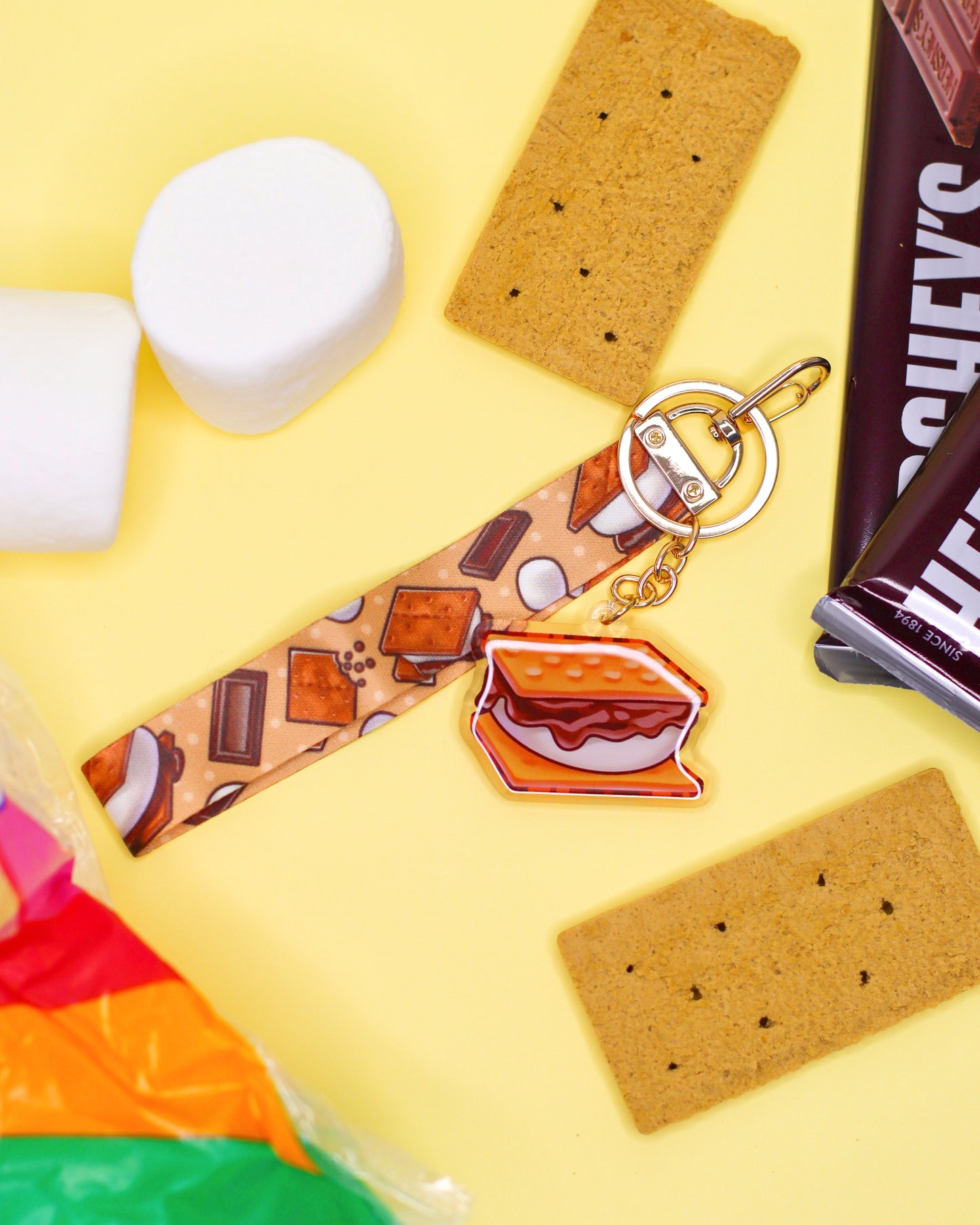 S'more Keychain and Lanyard