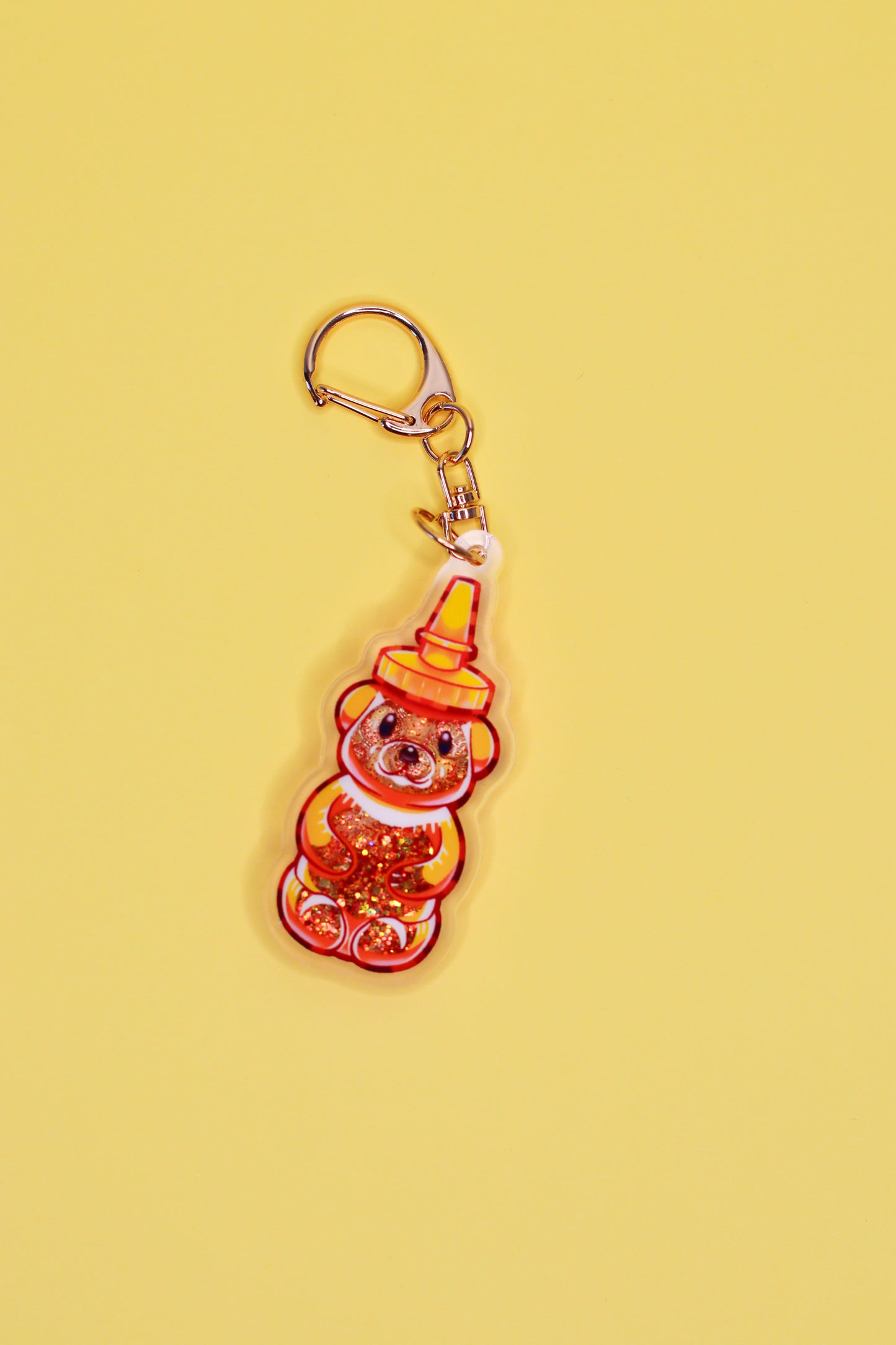 Honeybear Liquid Keychain