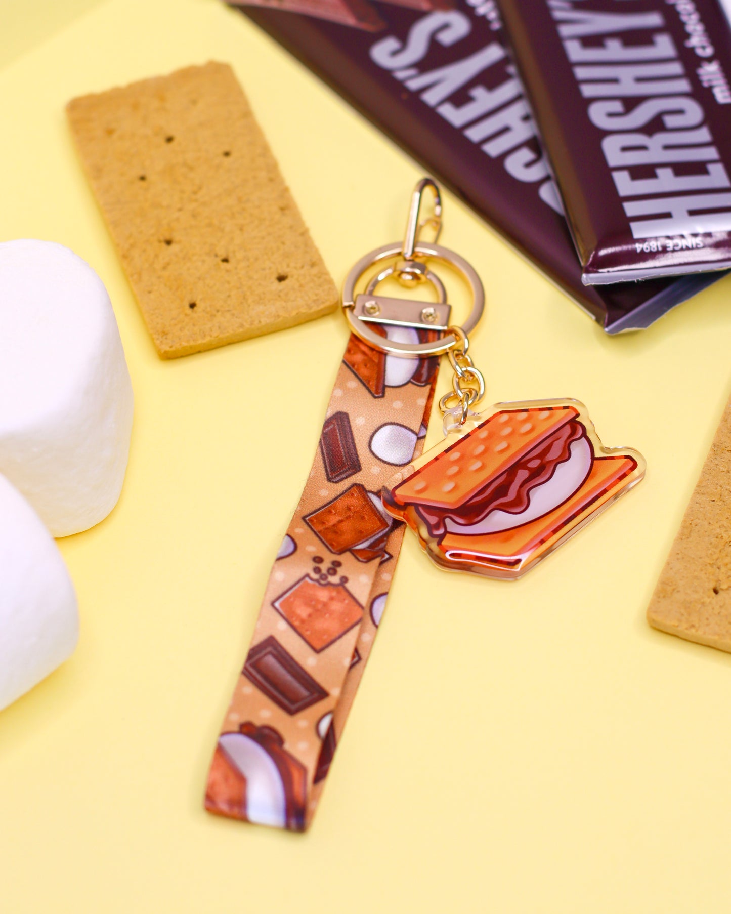 S'more Keychain and Lanyard