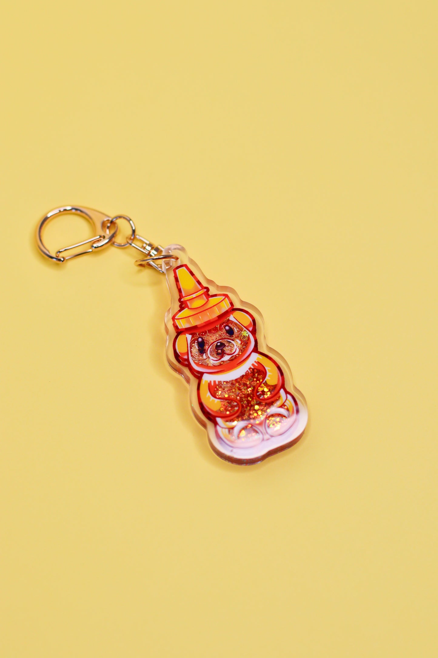 Honeybear Liquid Keychain