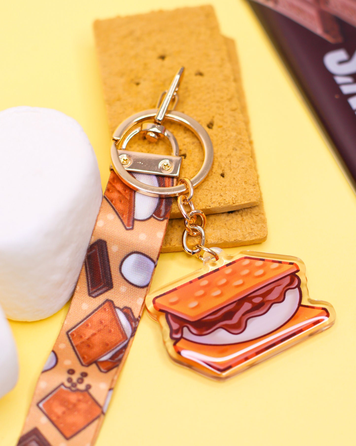 S'more Keychain and Lanyard