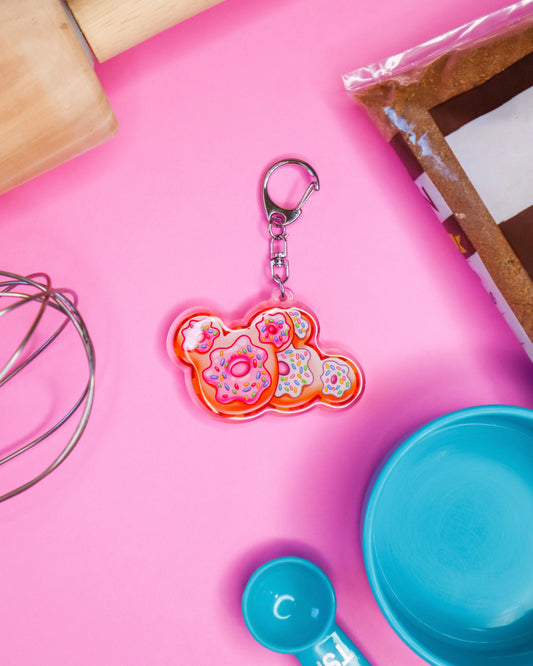 Mouse Ear Donut Keychain