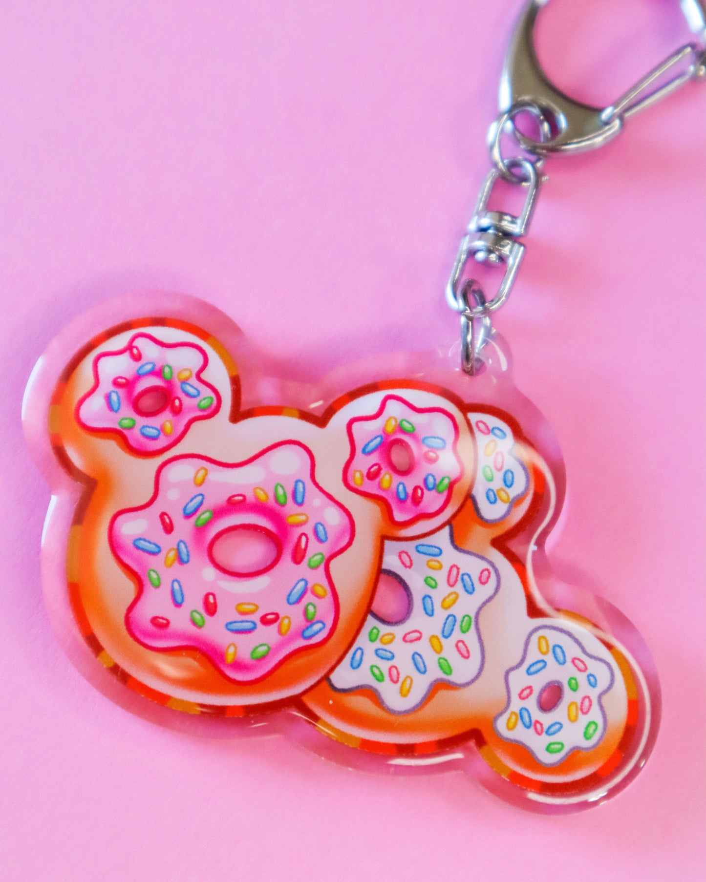 Mouse Ear Donut Keychain