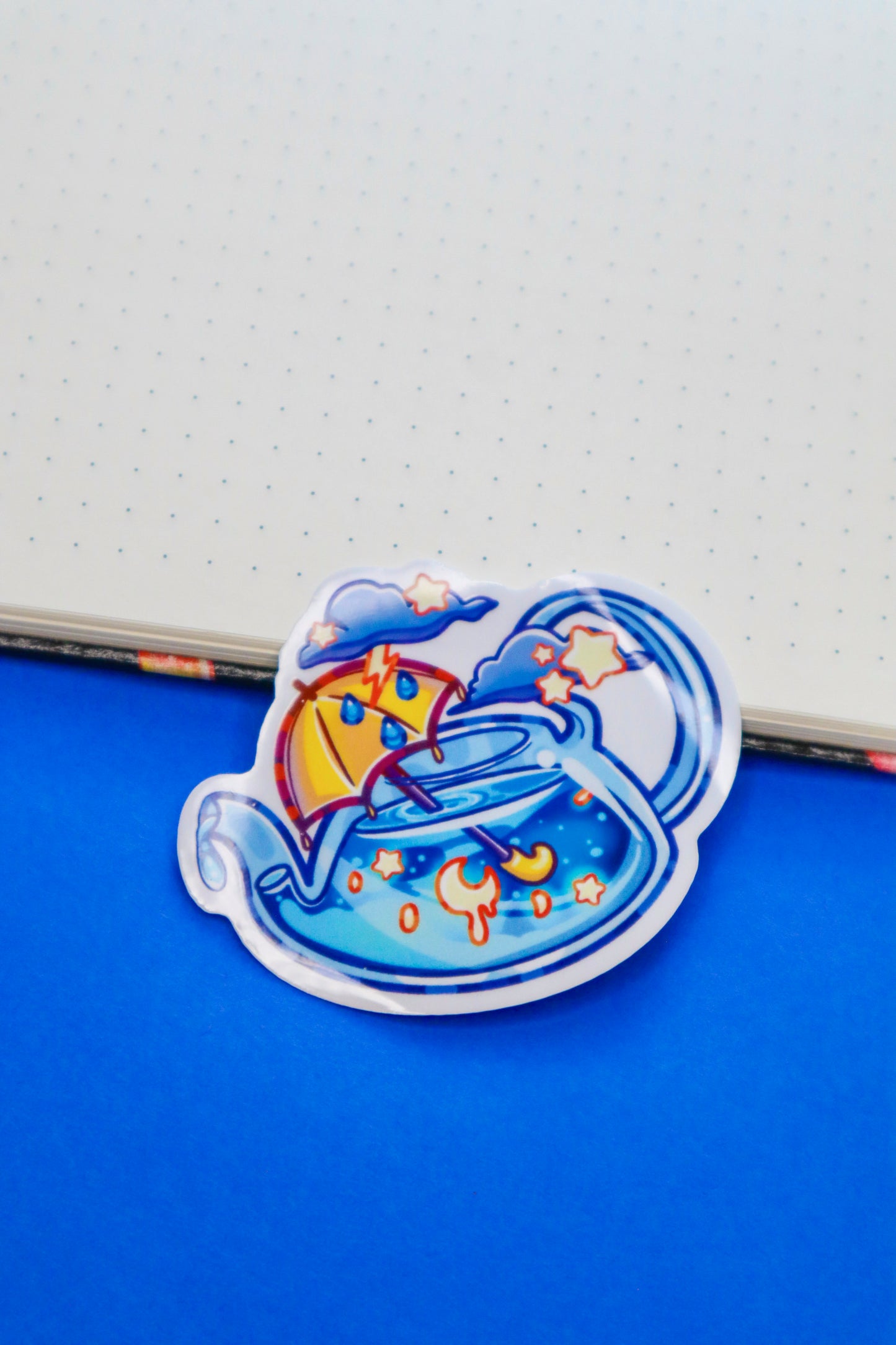 Stormy Teapot Sticker