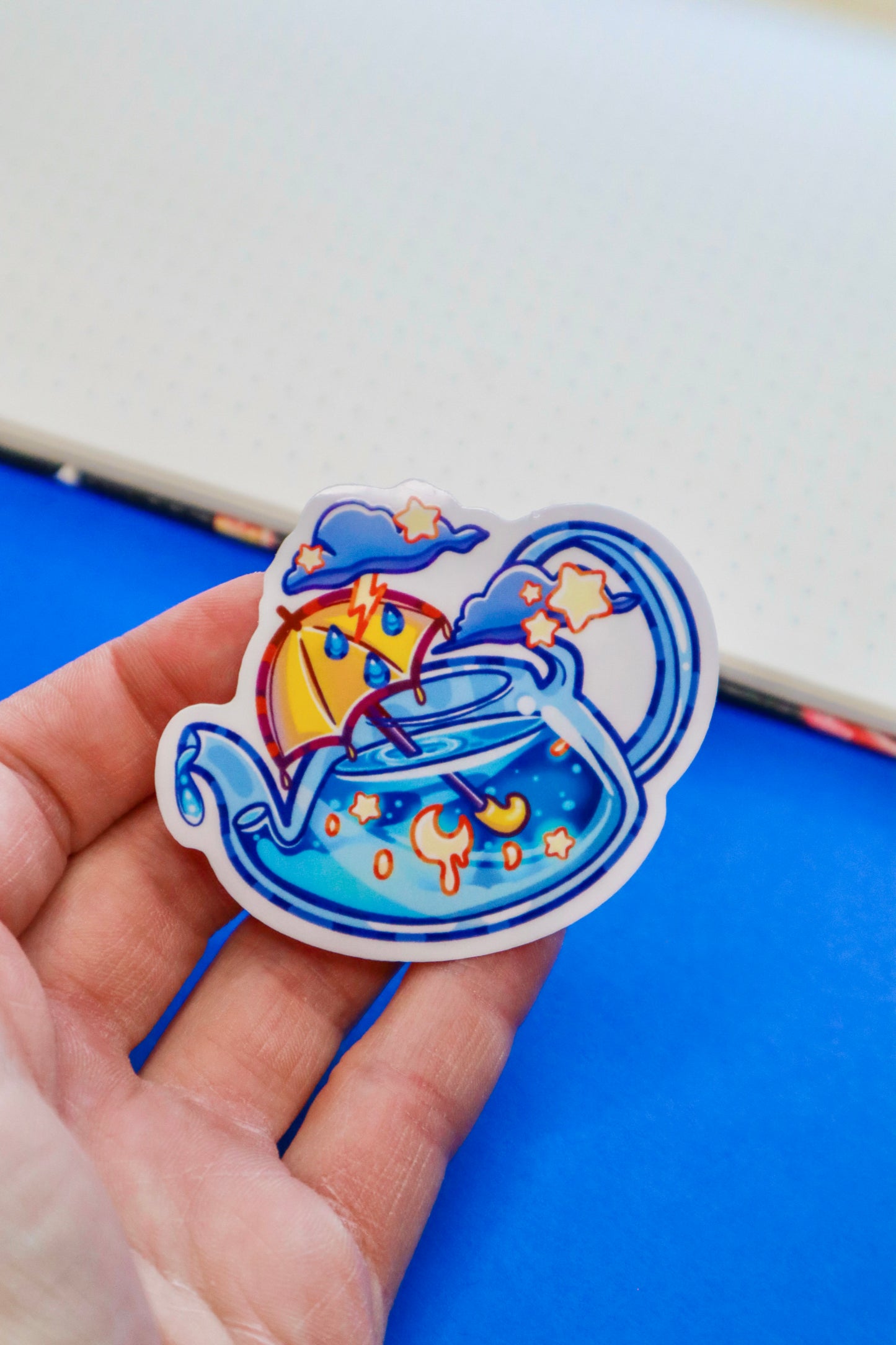 Stormy Teapot Sticker