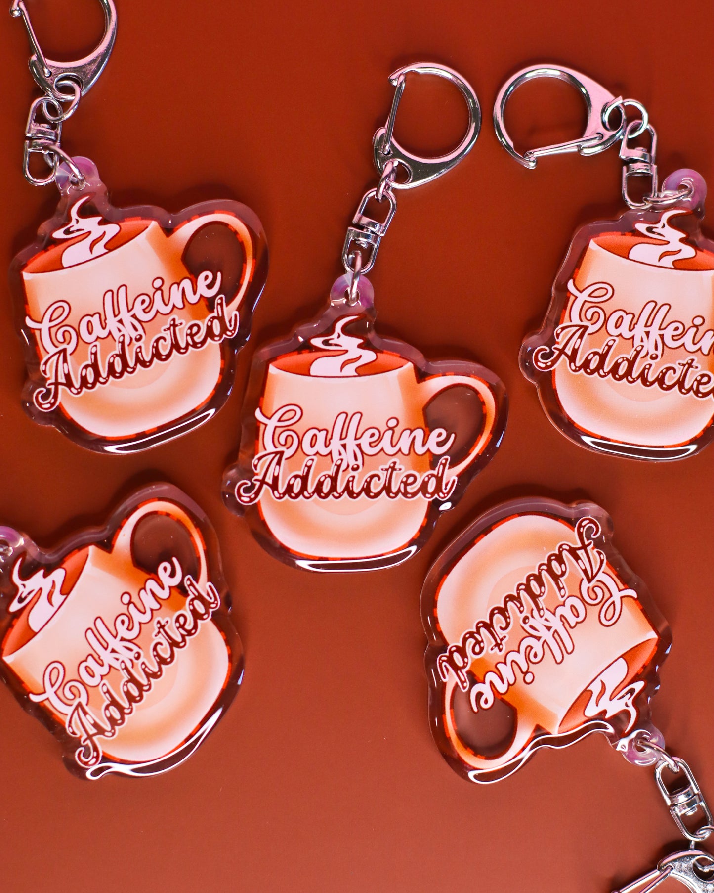 Caffeine Addicted Keychain