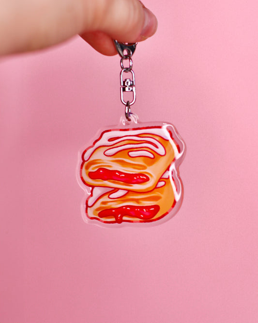 Strawberry Toaster Strudel Keychain