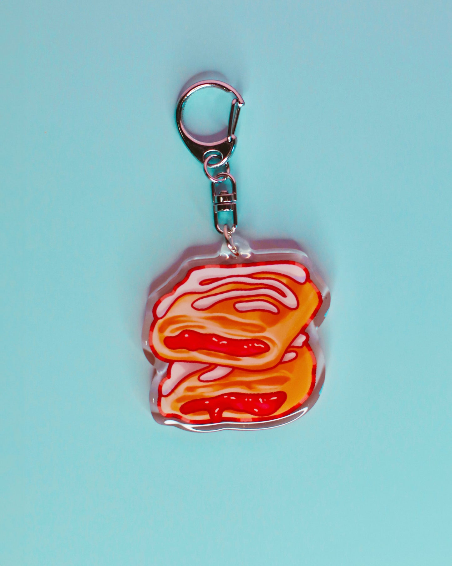 Strawberry Toaster Strudel Keychain