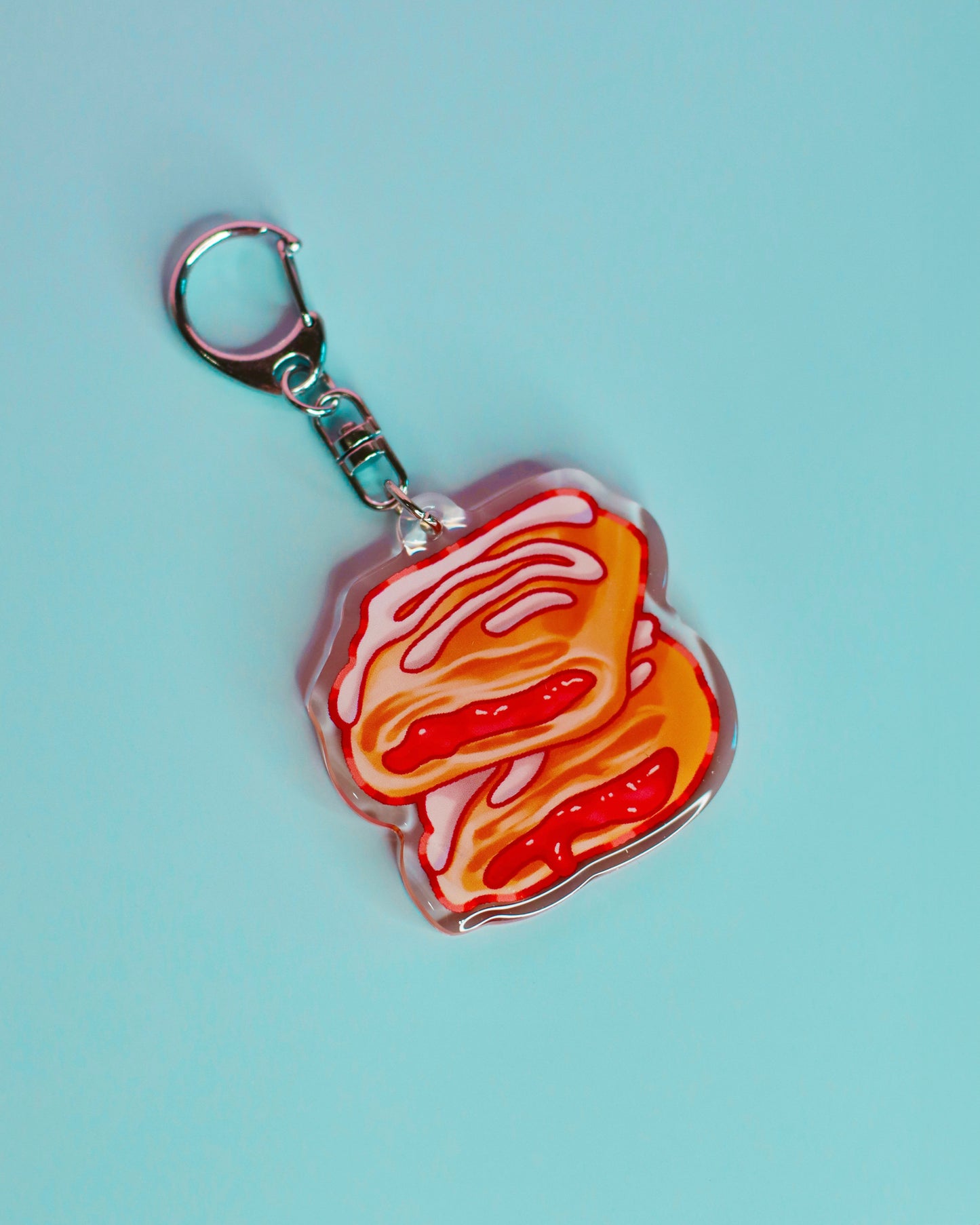 Strawberry Toaster Strudel Keychain