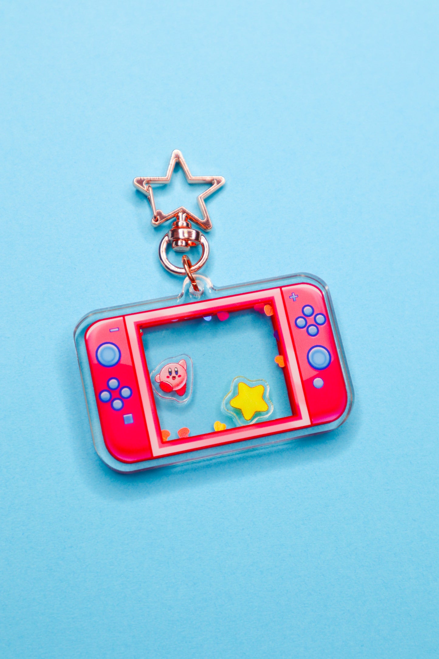 Kirby Switch Shaker Keychain