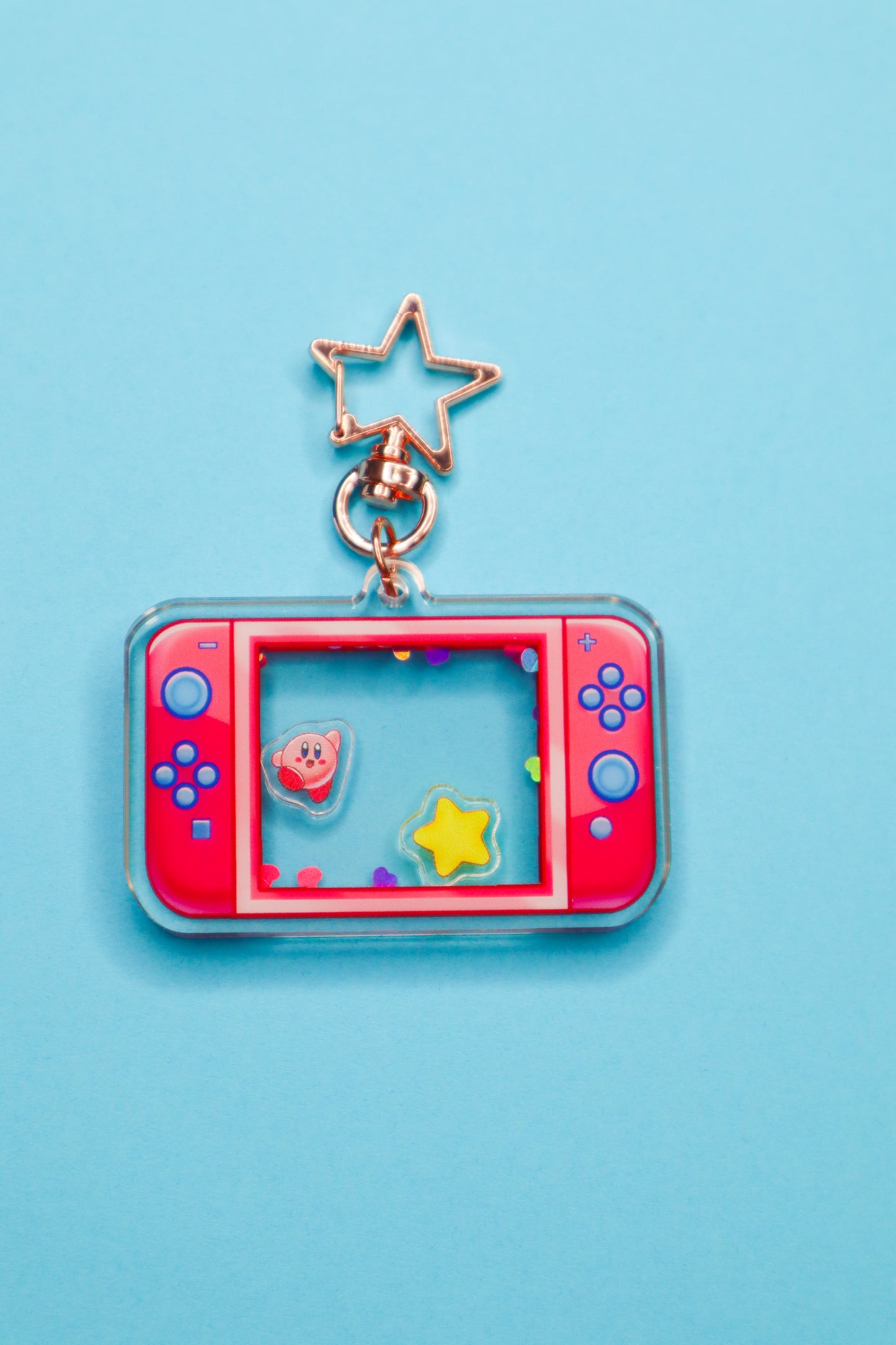 Kirby Switch Shaker Keychain