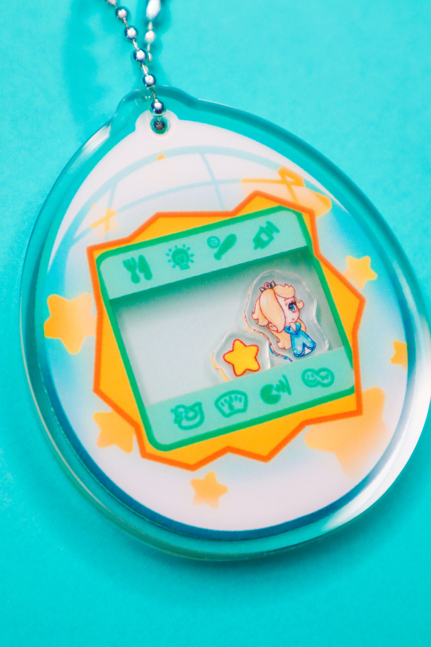 Princess Rosalina Tamagotchi Shaker Keychain