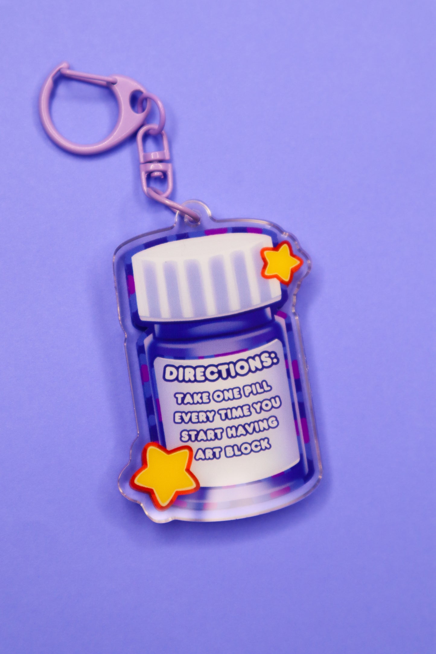 Anti-Art Block Shaker Keychain