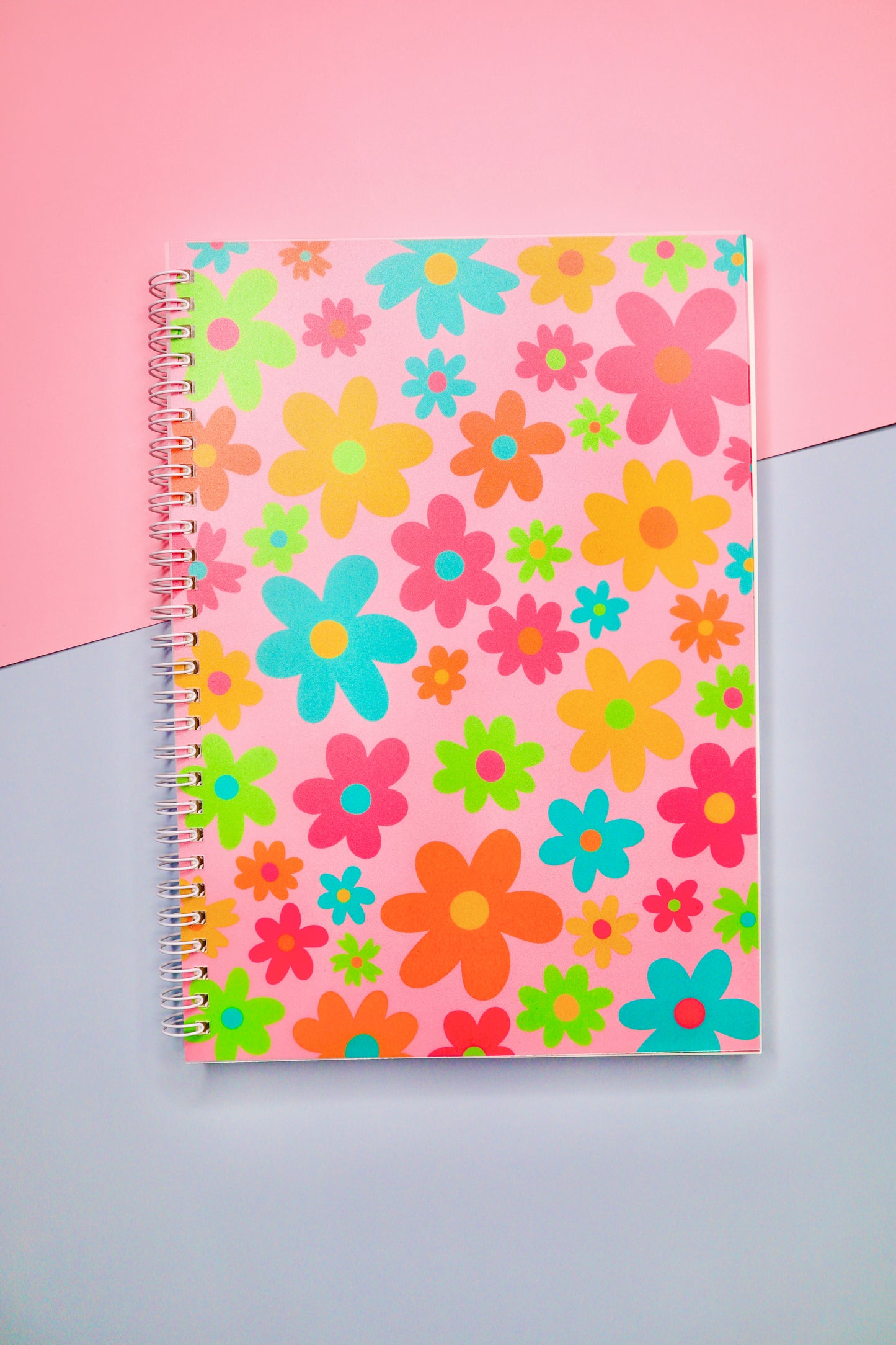 Spiral-Bound Flower Notebook