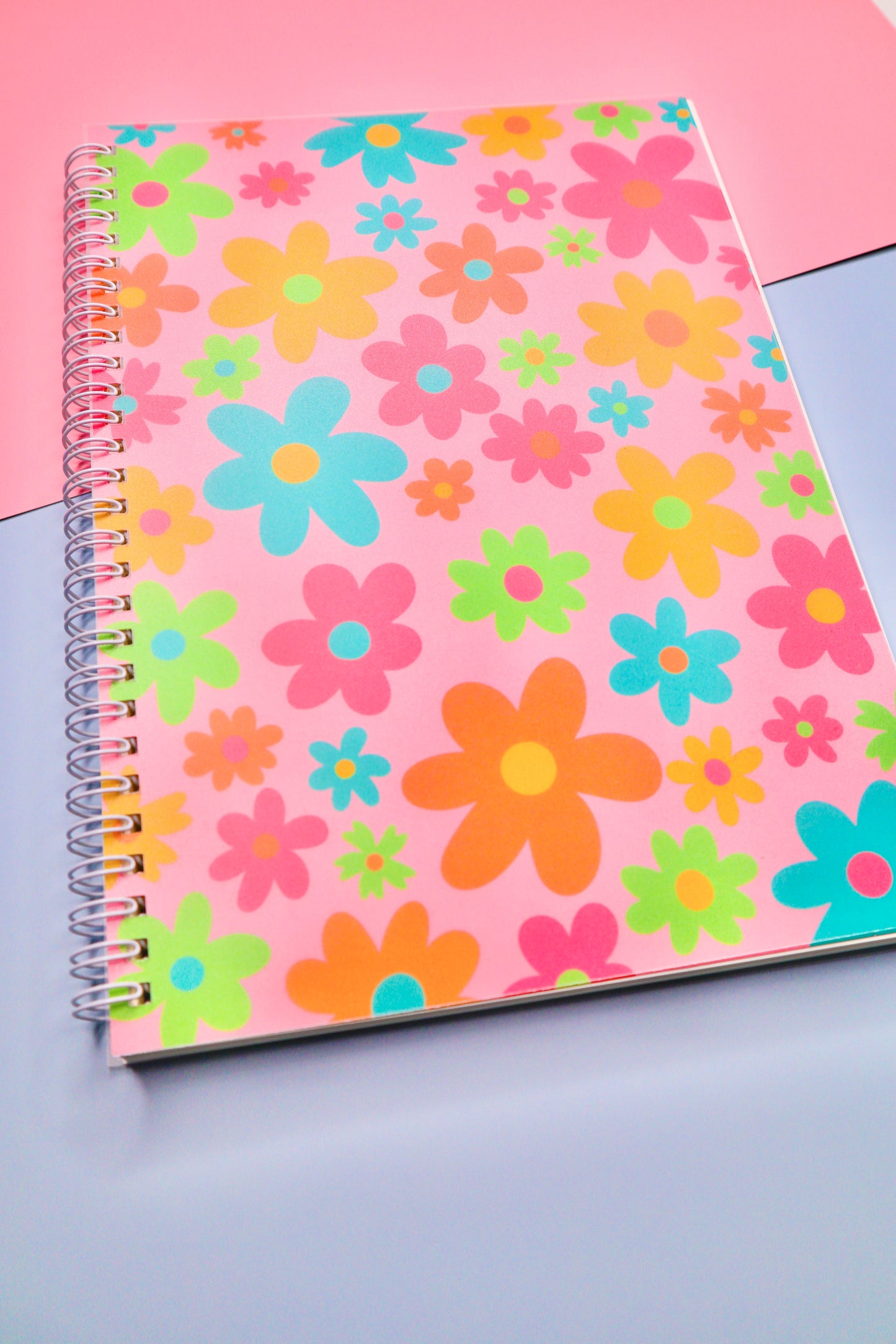 Spiral-Bound Flower Notebook