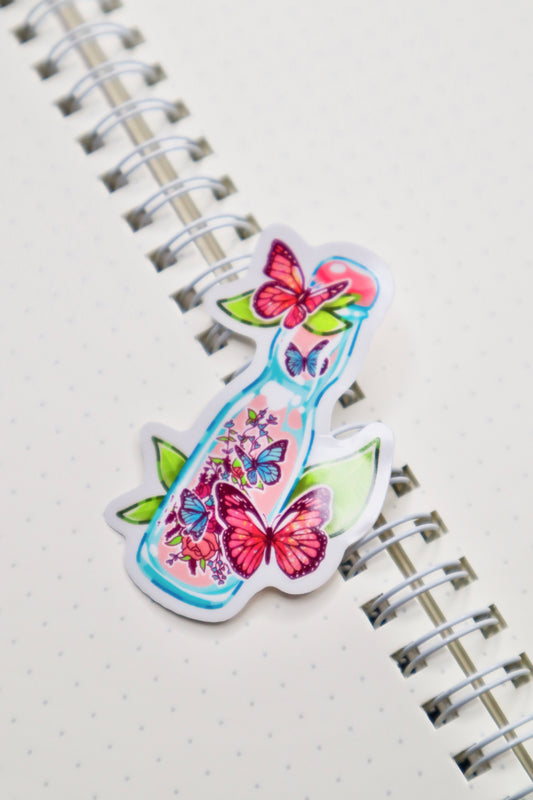 Butterfly Ramune Sticker