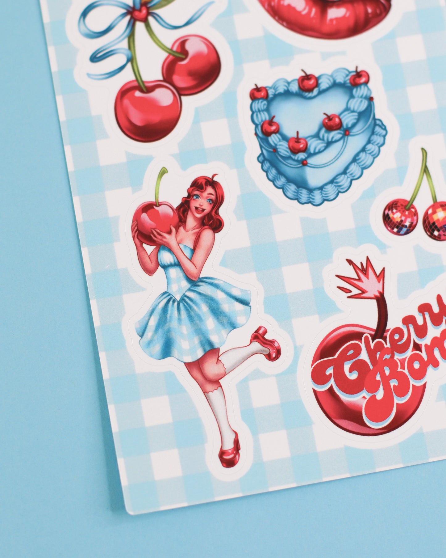 Retro Cherry Sticker Sheet