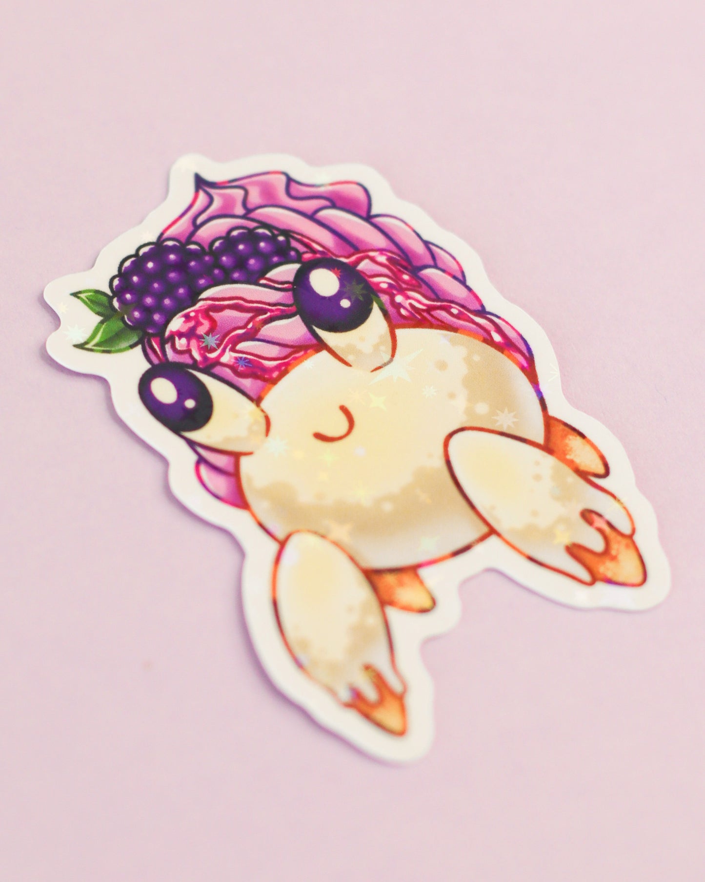Blackberry Dessert Hermit Crab Sticker